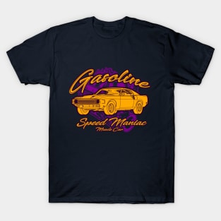 Gasoline Speed Maniac Muscle Car T-Shirt